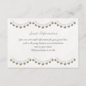 30. Perlenhochzeitstag Gastinformation Begleitkarte (Rückseite)