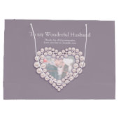 30. Perlenjubiläum Foto Geschenktasche Große Geschenktüte (Rückseite)