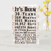 30. Perlenjubiläum Karte (Gelbe Blume)