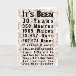 30. Perlenjubiläum Karte