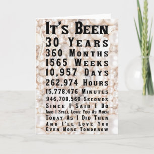 30. Perlenjubiläum Karte