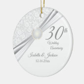 30. Perlenjubiläum Keramik Ornament (Links)