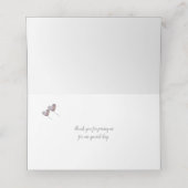 30. Perlenjubiläum lila Herzblasen Platzkarte (Innenseite Aufgefaltet)