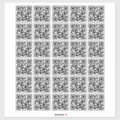 30 Personalisiert leicht zu machen QR Code Aufkleb Aufkleber (Blatt)