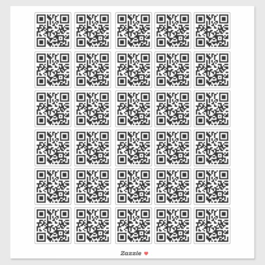 30 Personalisiert leicht zu machen QR Code Aufkleb Aufkleber (Blatt)