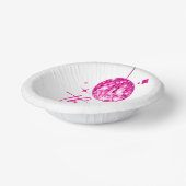 30 Pink Disco Ball 30. Geburtstag Party Pappteller (Gewinkelt)