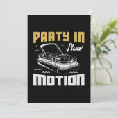 30.Pontoon Boot Geschenke für einen Bootsanleger Save The Date (Stehend Vorderseite)