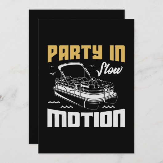 30.Pontoon Boot Geschenke für einen Bootsanleger Save The Date (Vorne/Hinten)