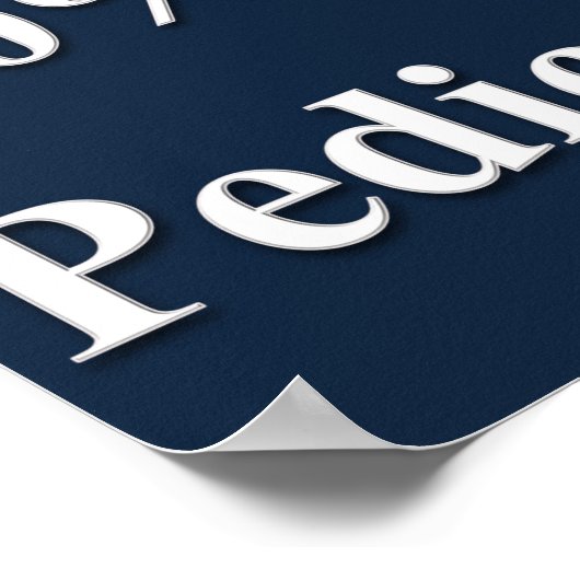 30 % Preisnachlass für Pediküre Poster (Ecke)