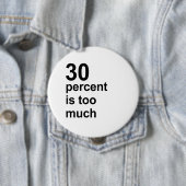 30 Prozent ist zu viel Button (Beispiel)