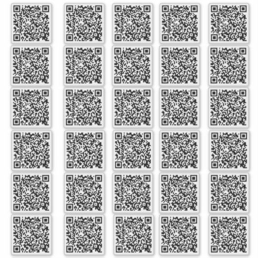30 QR-Code für Unternehmen, kundenspezifisch gesch Aufkleber (Vorderseite)