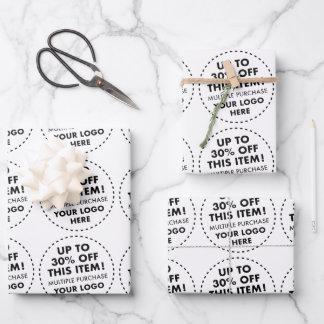 30% Rabatt auf den Sonderpreis für die automatisch Geschenkpapier Set