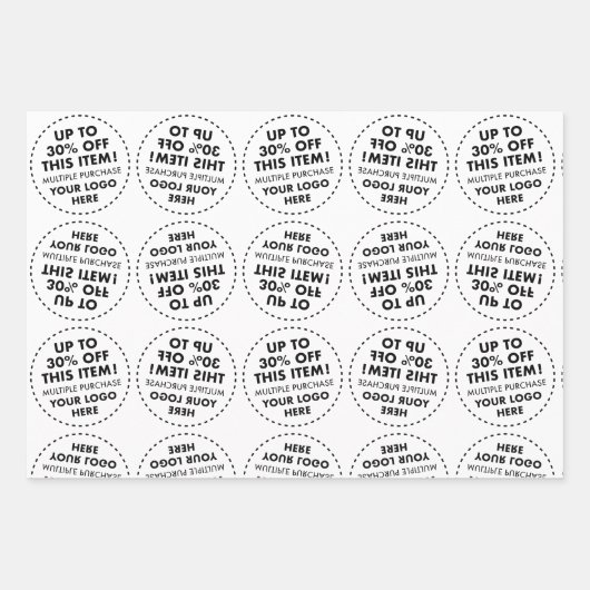 30% Rabatt auf MIRROR-TILING Geschenkpapier Set (Vorderseite 3)