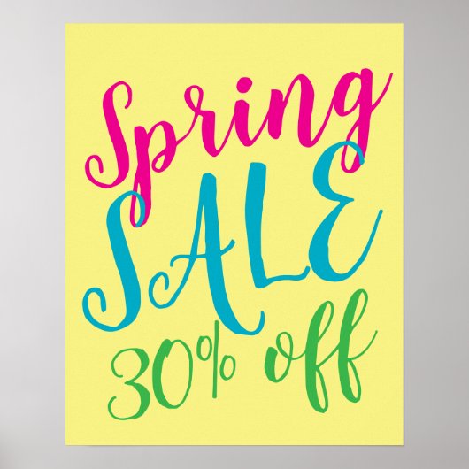 30% Rabatt auf Verkauf, Frühjahrsverkauf, Boutique Poster (Vorne)