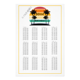 30. Re-Re-Stripe-Seekarte für Sonnenuntergänge Fotodruck