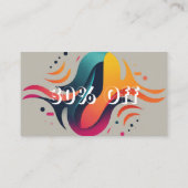 30% Rett groß auf Ihre Einkäufe! Rabattkarte (Rückseite)