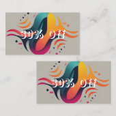 30% Rett groß auf Ihre Einkäufe! Rabattkarte (Vorne/Hinten)