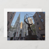 30 Rockefeller Plaza in NYC Postkarte (Vorne/Hinten)