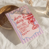 30. Rosa Gezeichnet Champagner Glass Fun Foto Gebu Einladung