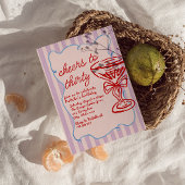 30. Rosa Gezeichnet Champagner Glass Fun Foto Gebu Einladung