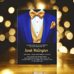 30. Royal Blue and Gold Tuxedo Geburtstagsveransta Einladung<br><div class="desc">Feiern Sie stilvoll mit diesem Royal Blue und Gold Tuxedo Birthday Event Invitation, die Eleganz und Eleganz ausstrahlt. Der schwarze Hintergrund und die glänzenden goldenen Akzente Set für eine luxuriöse Affäre, perfekt für ein Meilenstein-Fest. Mit seinem raffinierten, tuxedo-inspirierten Design, erweckt diese Einladung das Wesen eines eleganten Abends voller unvergesslicher Momente....</div>