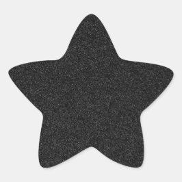 30 Schwarzer Glitzer Print Glitzern Star Stern-Aufkleber