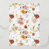 30 sehen gut aus als Rose Folieneinladung (Rückseite)