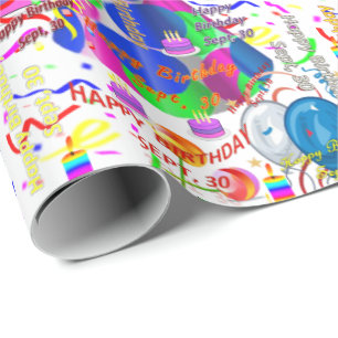 30. September Geschenkpapier