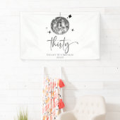 30. Silver Disco Ball 30. Geburtstag Party Banner (Insitu)