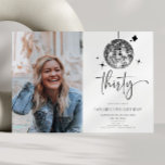 30. Silver Disco Ball Foto 30. Geburtstag Party Einladung<br><div class="desc">Dies ist eine 30 Silver Disco Ball Custom Picture Foto 30. Geburtstag Party Einladung!</div>