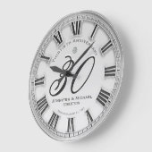 30. Silver Wedding Jubiläum Große Uhr (Winkel)