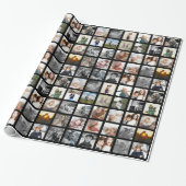 30 Square FotoCollage Geschenkpapier (Ungerollt)