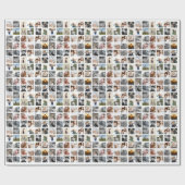 30 Square FotoCollage Geschenkpapier (Flach)