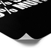 30% Stud 70% Muffin Funny Father's Day Valentines Poster (Ecke)