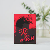 30 TAGE CHICKEN POSTKARTE (Stehend Vorderseite)