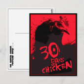 30 TAGE CHICKEN POSTKARTE (Vorne/Hinten)