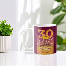 30 Tage CUSTOM Erholung Jahrestag kühne Zahl