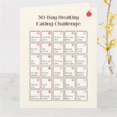 30 Tage Gesunde Ernährung | Download der Einkaufsl Karte (Gelbe Blume)