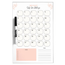 30-tägiges Self-Care-Challenge Dry-Erase-Board