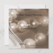 ©30 th Pearl Wedding Anniversary Celebaration Einladung (Rückseite)