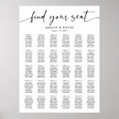30 Tische finden Ihre Sitzkarte Poster (Vorne)