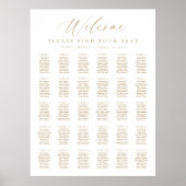 30 Tische Willkommensschild Sitzplan Poster (Vorne)