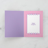 30 today Any Age 2 photo pink purple birthday Karte (Innenseite)