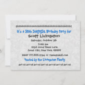 30. ÜBERRASCHUNG EINLADUNG (Rückseite)