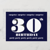 30. ÜBERRASCHUNG EINLADUNG (Vorne/Hinten)