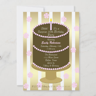 30. Überraschung Geburtstagsparty Einladung