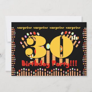 30. ÜBERRASCHUNG Vorlage für die Geburtstagspartei