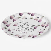 30. und durstig 30. Party Pappteller (Schrägansicht)