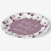 30. und durstig 30. Party Pappteller (Schrägansicht)