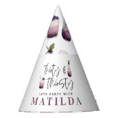 30. und durstig 30. Party Partyhütchen (Vorderseite)